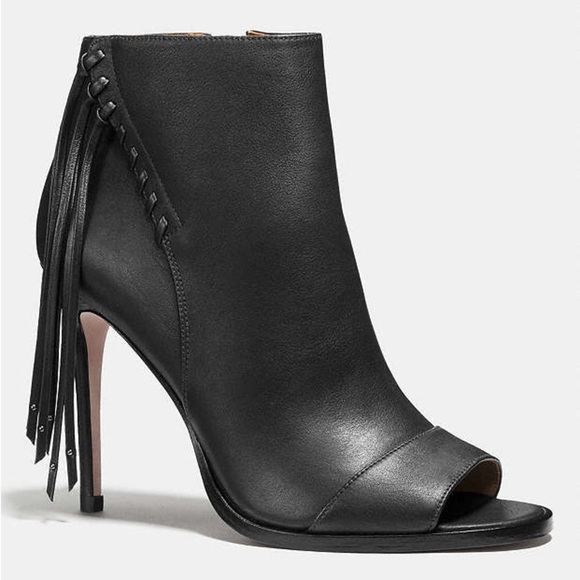 Coach Lolita Stiletto Open Toe Bootie size 7.5 - Picture 10 of 11